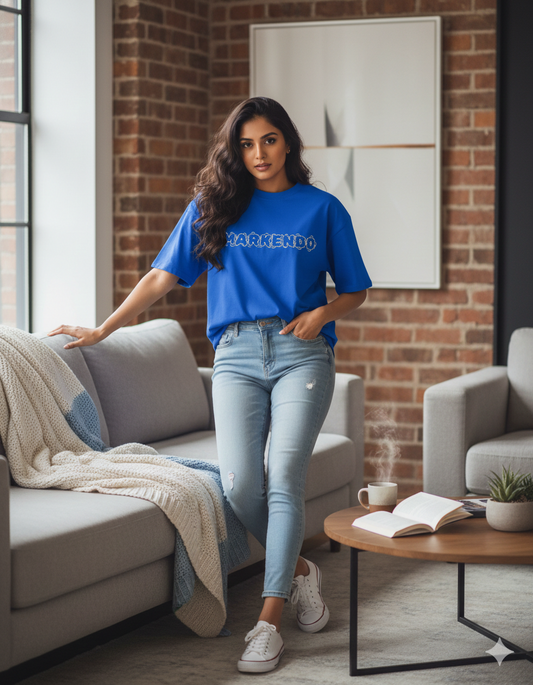 MARKENDO Essential Royal Blue T-Shirt - OVERSIZED