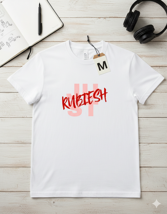 RUBIESH Essential white T-Shirt - REGULAR FIT